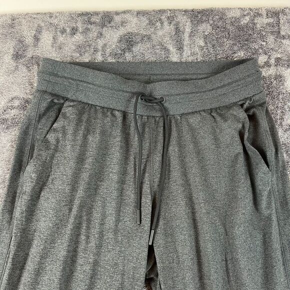 Athleta Uptempo Joggers Heathered Gray Women's S Spandex Tapered Leg Pockets - Picture 2 of 10